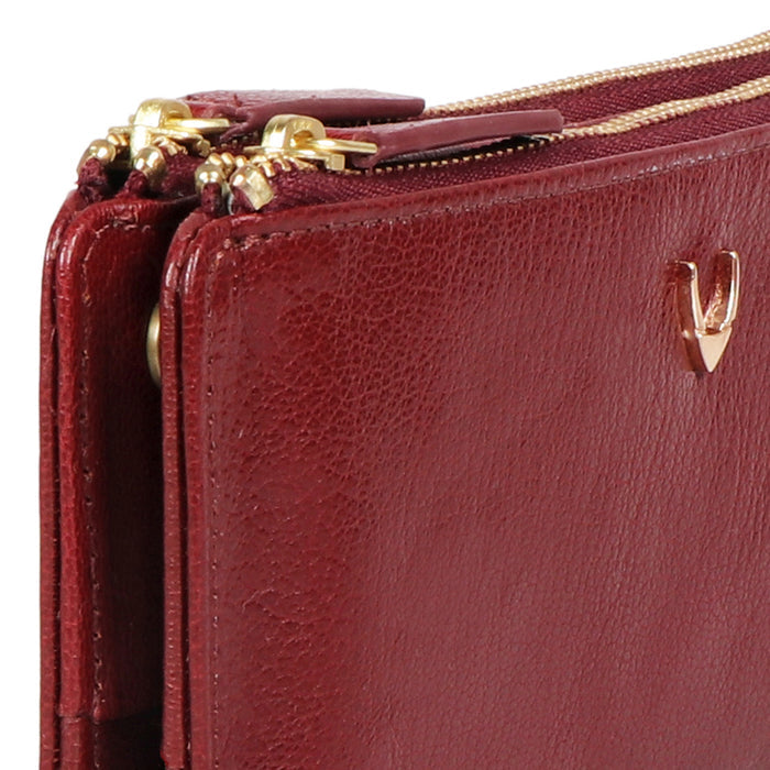 Empathy W2 Red Leather Bi-Fold Wallet
