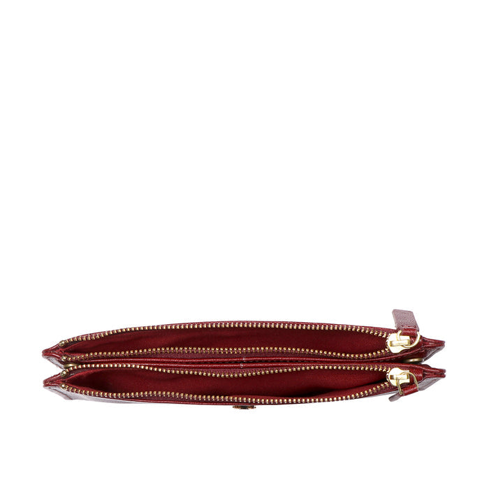 Empathy W2 Red Leather Bi-Fold Wallet