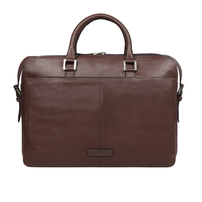 Enzo 01 Brown Leather  Laptop Bag