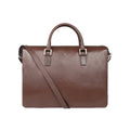 Enzo 02 Brown Leather  Laptop Bag