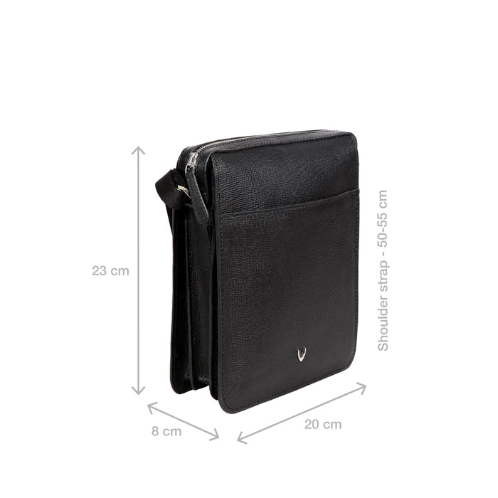 Enzo 03 Black Leather  Crossbody