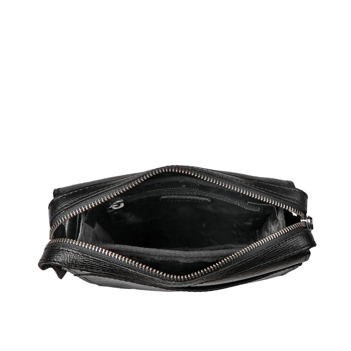 Enzo 03 Black Leather  Crossbody
