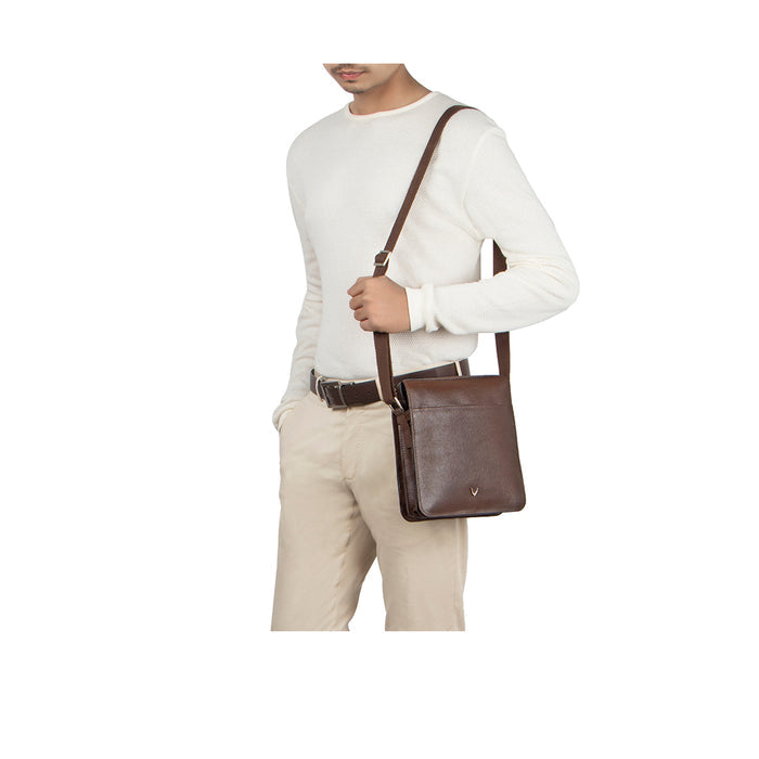 Enzo 03 Brown Leather  Crossbody