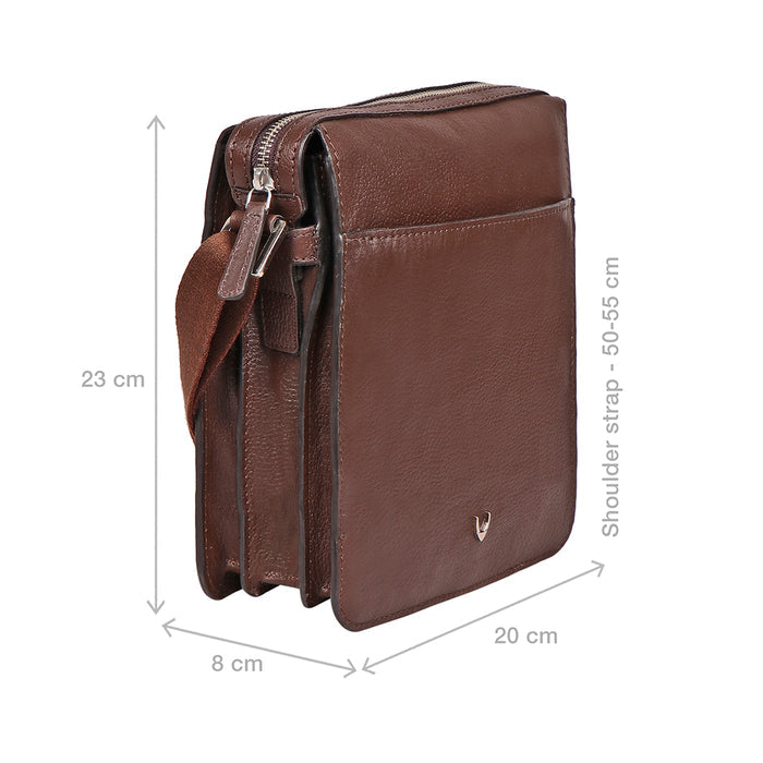 Enzo 03 Brown Leather  Crossbody