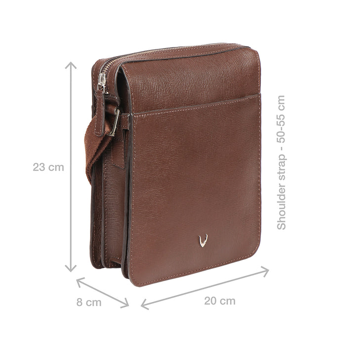 Enzo 03 Brown Leather  Crossbody