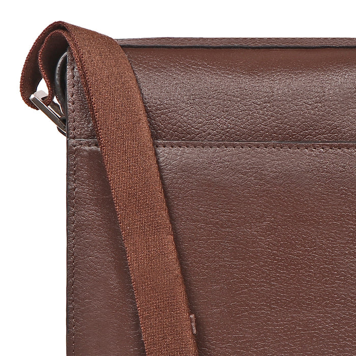 Enzo 03 Brown Leather  Crossbody