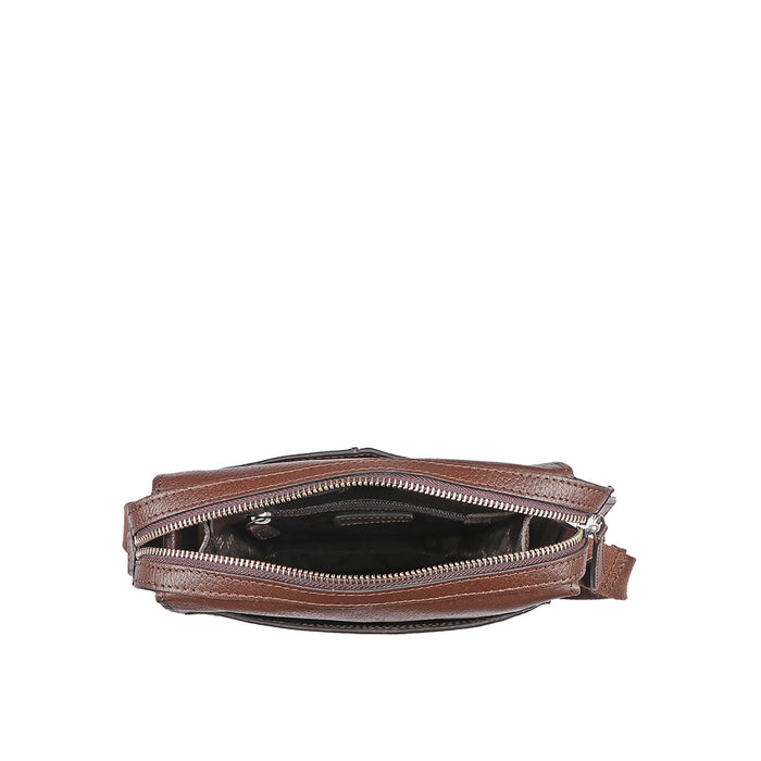 Enzo 03 Brown Leather  Crossbody