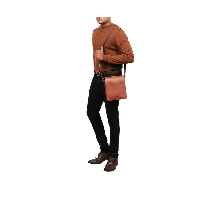 Enzo 03 Tan Leather  Crossbody