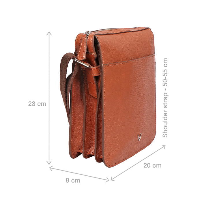Enzo 03 Tan Leather  Crossbody