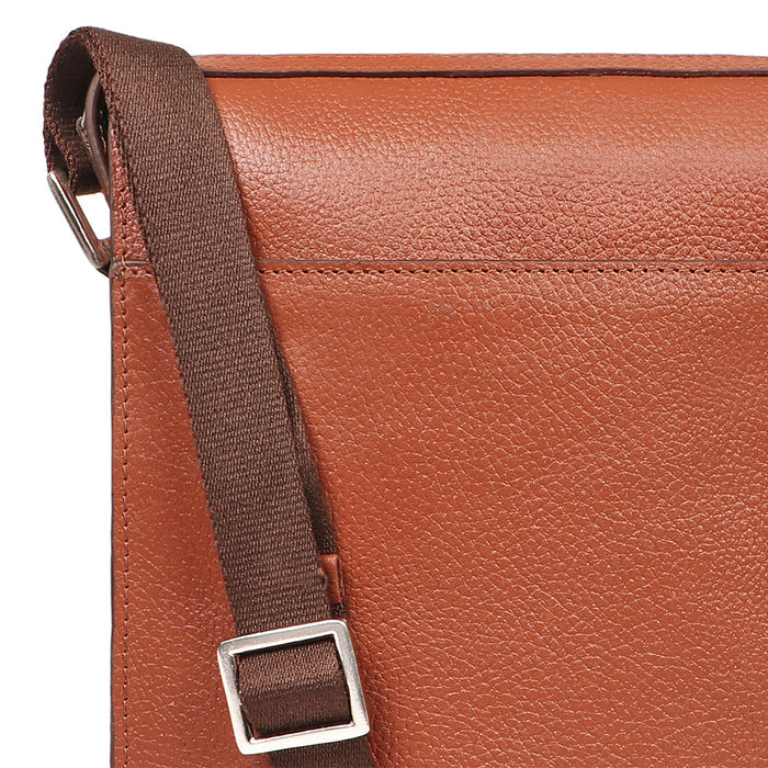 Enzo 03 Tan Leather  Crossbody