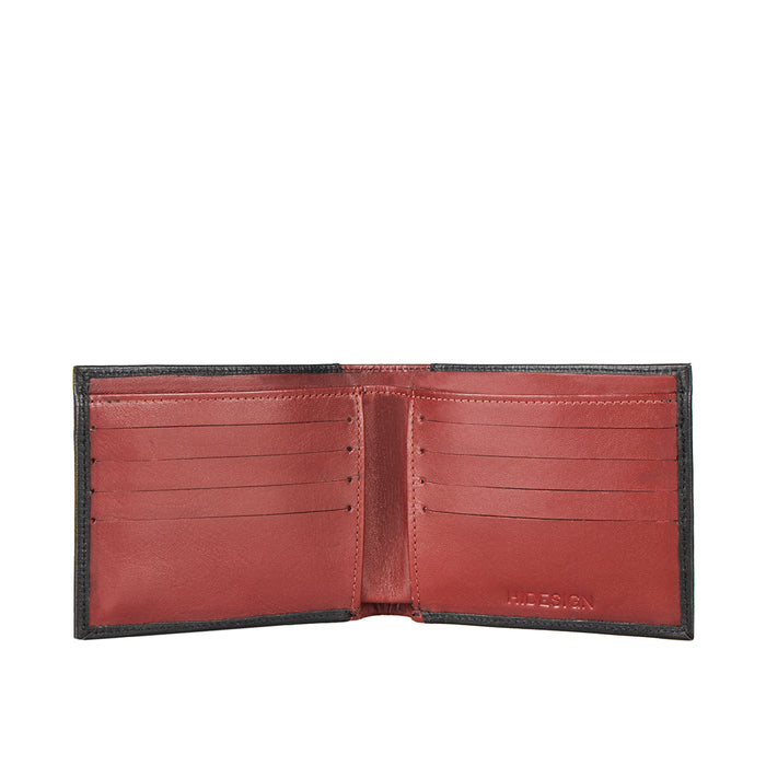 Enzo W1 Black Leather Bi-Fold Wallet