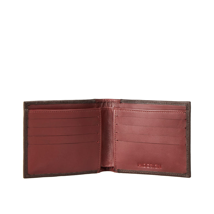 Enzo W1 Brown Leather Bi-Fold Wallet