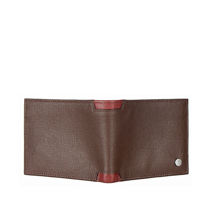 Enzo W1 Brown Leather Bi-Fold Wallet