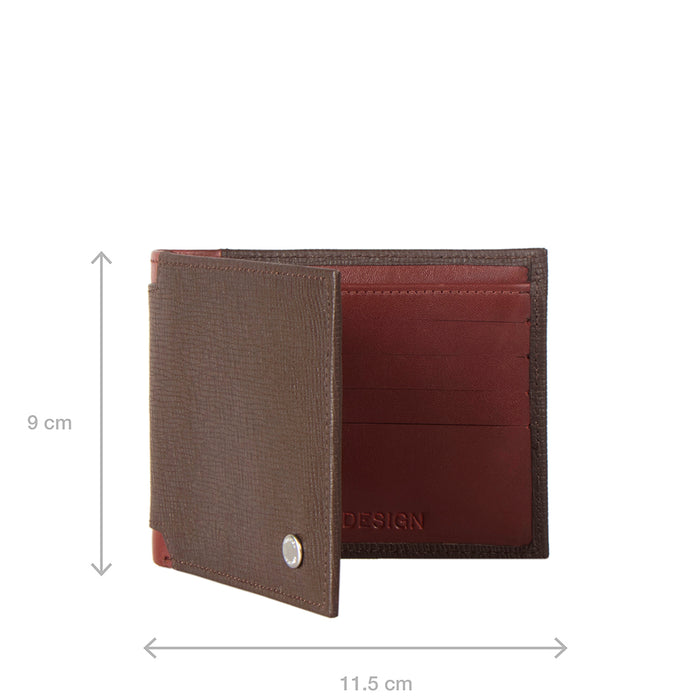 Enzo W1 Brown Leather Bi-Fold Wallet