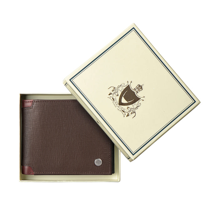 Enzo W1 Brown Leather Bi-Fold Wallet