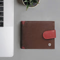 Enzo W2 Brown Leather Bi-Fold Wallet