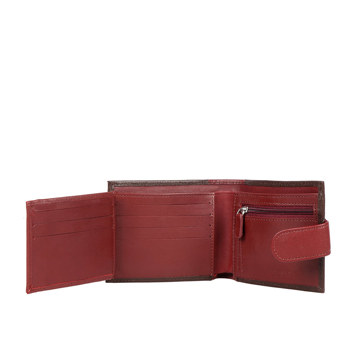 Enzo W2 Brown Leather Bi-Fold Wallet