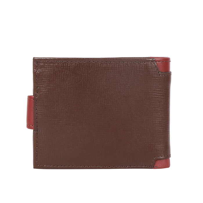 Enzo W2 Brown Leather Bi-Fold Wallet