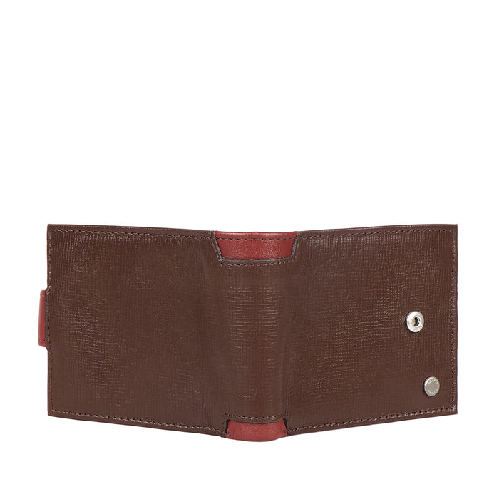 Enzo W2 Brown Leather Bi-Fold Wallet