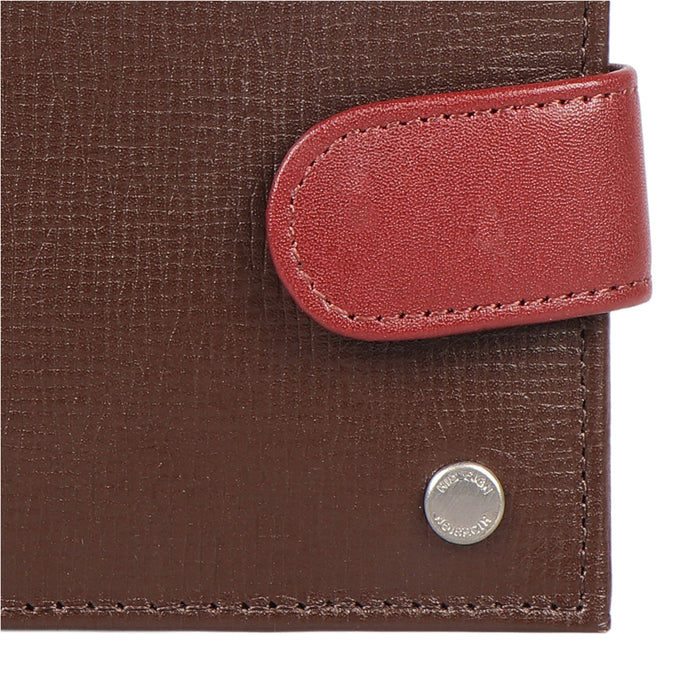 Enzo W2 Brown Leather Bi-Fold Wallet