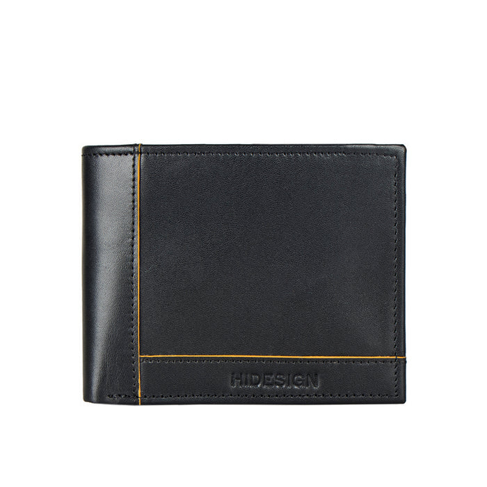 Enzo W4 Black Leather Bi-Fold Wallet
