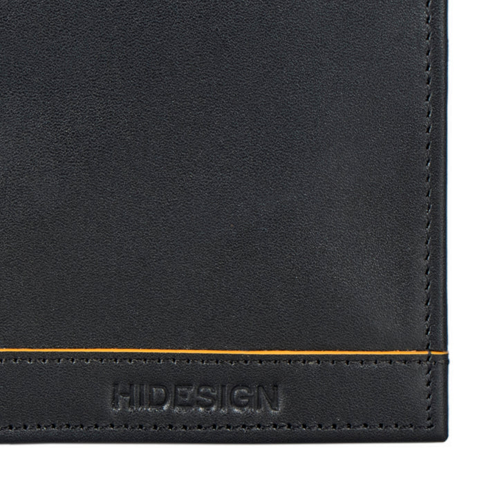 Enzo W4 Black Leather Bi-Fold Wallet
