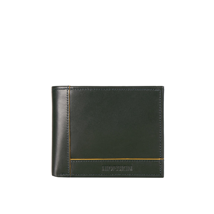 Enzo W4 Green Leather Bi-Fold Wallet