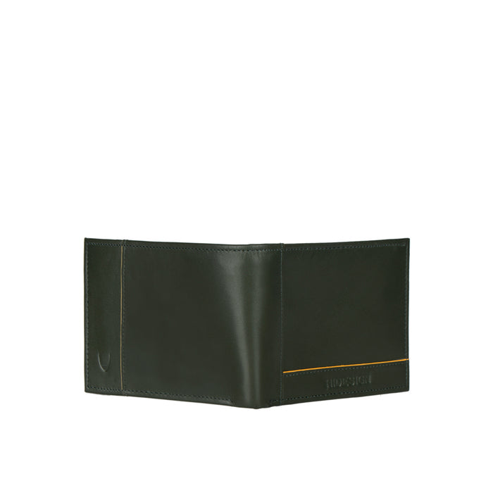 Enzo W4 Green Leather Bi-Fold Wallet