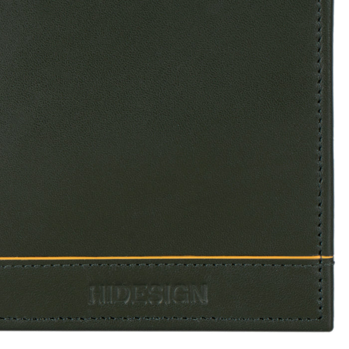 Enzo W4 Green Leather Bi-Fold Wallet