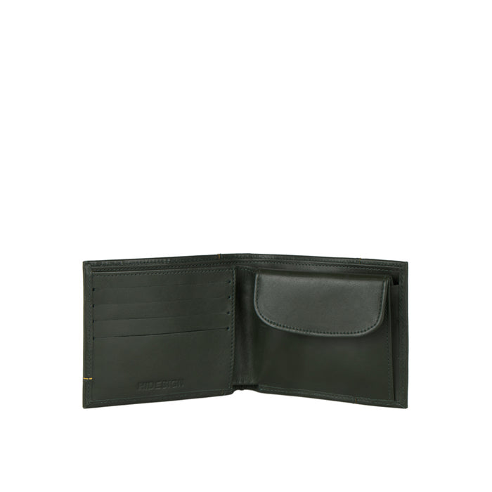 Enzo W4 Green Leather Bi-Fold Wallet