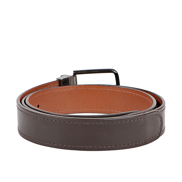Etienne Men's Brown Reversible Leather Belt