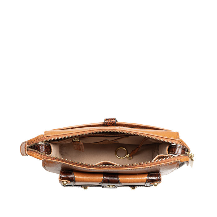 Etta 01 Orange Leather Sling Bag