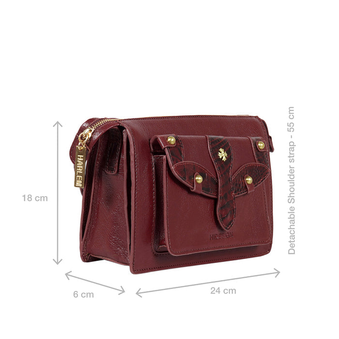 Etta 01 Red Leather Sling Bag