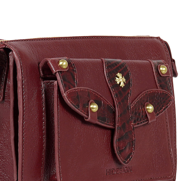 Etta 01 Red Leather Sling Bag