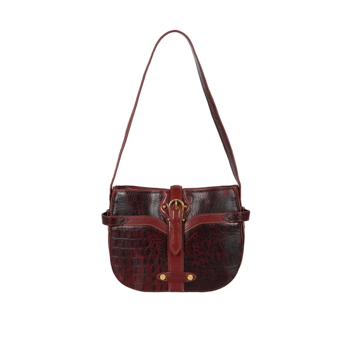 Etta 02 Red Leather Shoulder Bag