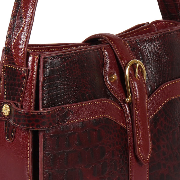 Etta 02 Red Leather Shoulder Bag