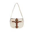 Etta 02 White Leather Shoulder Bag