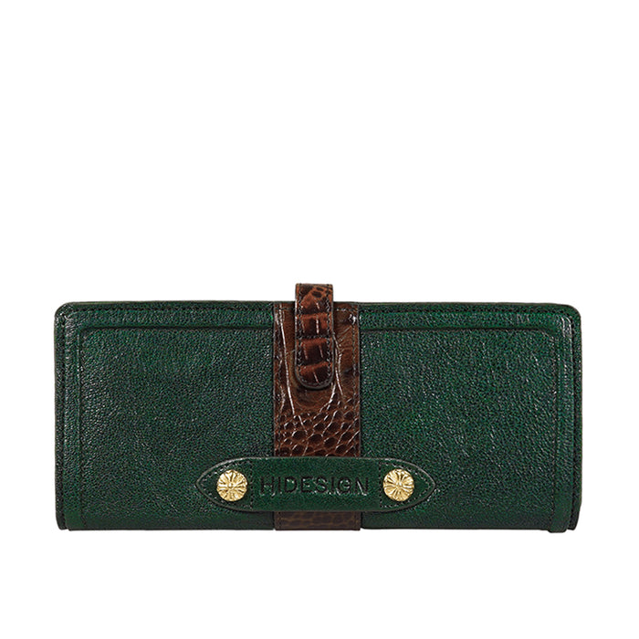 Etta W1 Green Leather Bi-Fold Wallet