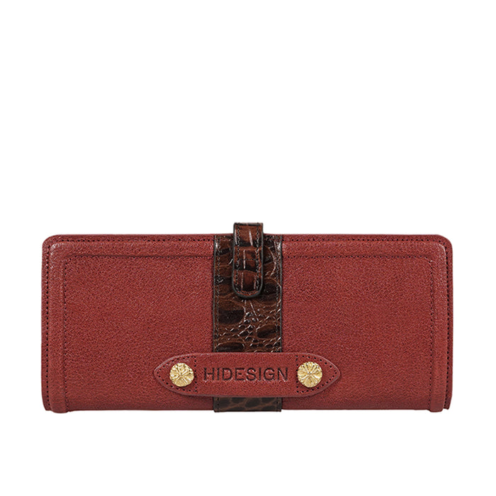 Etta W1 Red Leather Bi-Fold Wallet