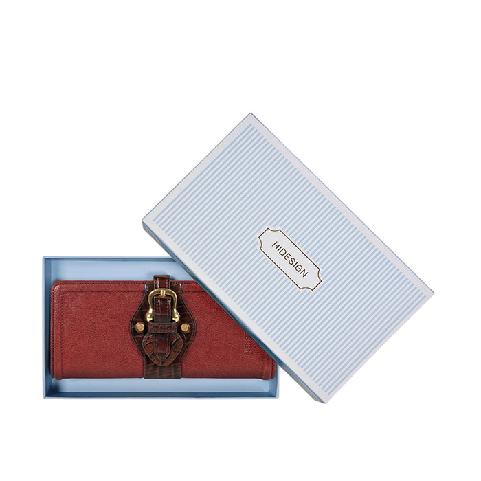 Etta W1 Red Leather Bi-Fold Wallet