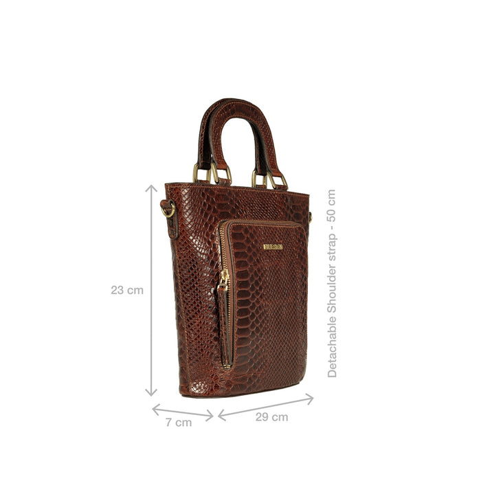 Eulalie Tan Leather Sling Bag