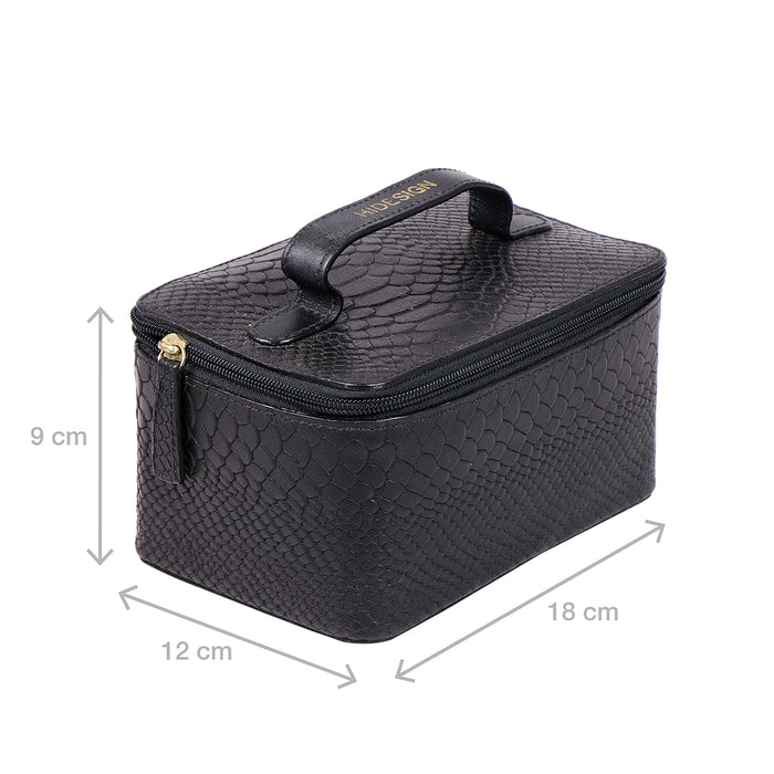 Eve 01 Purple Leather Wash Bag