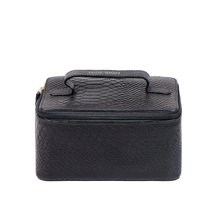 Eve 01 Purple Leather Wash Bag