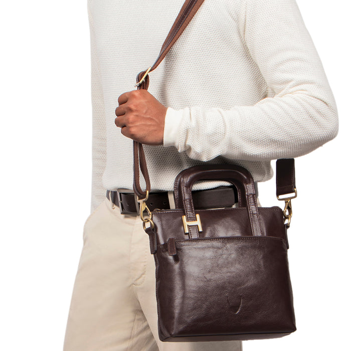 Evolution 01 Brown Leather  Crossbody