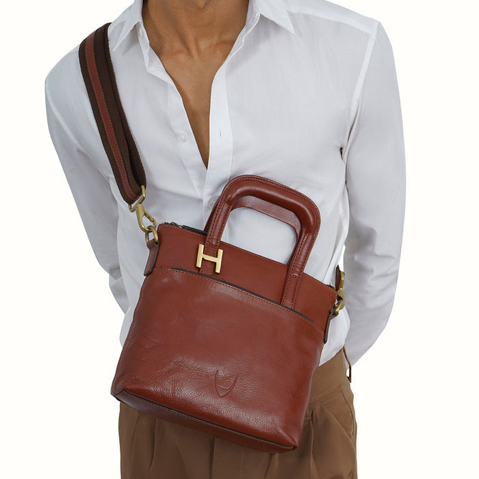 Evolution 01 Tan Leather  Crossbody