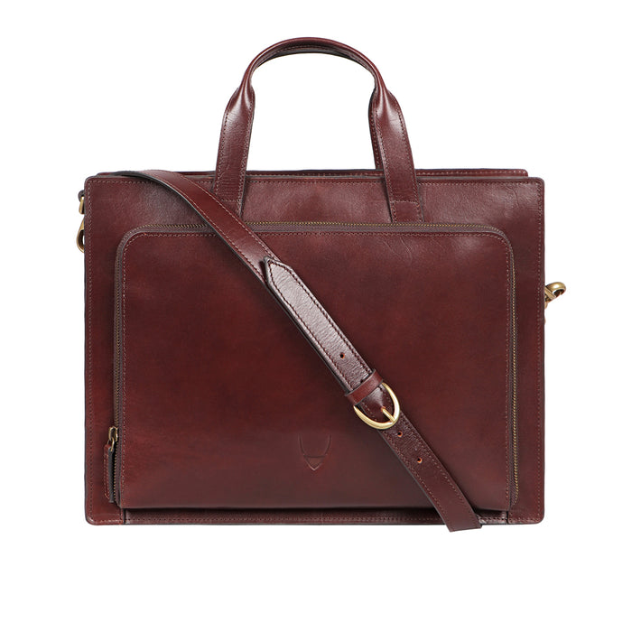 Evolution 02 Brown Leather  Briefcase