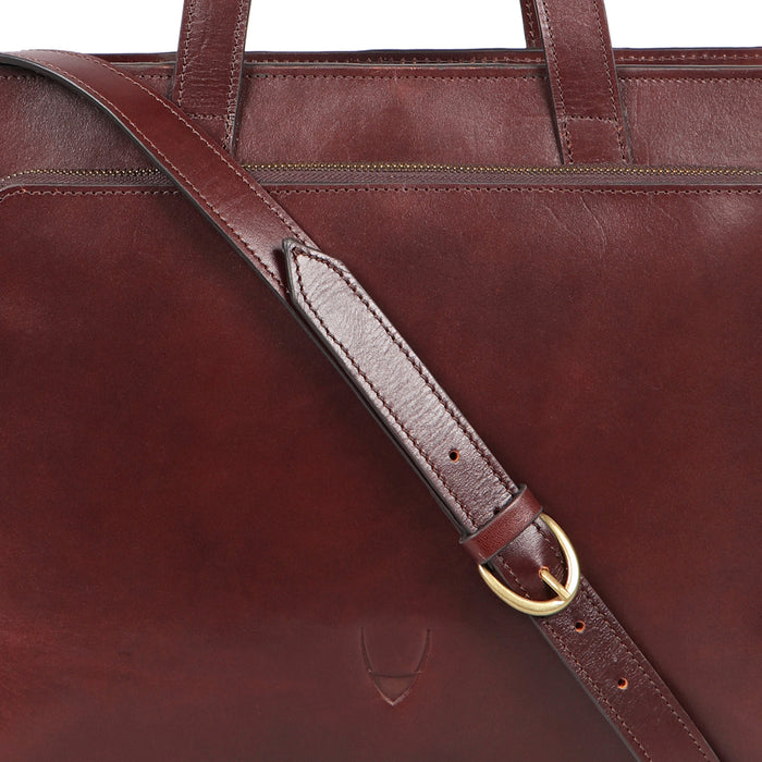 Evolution 02 Brown Leather  Briefcase