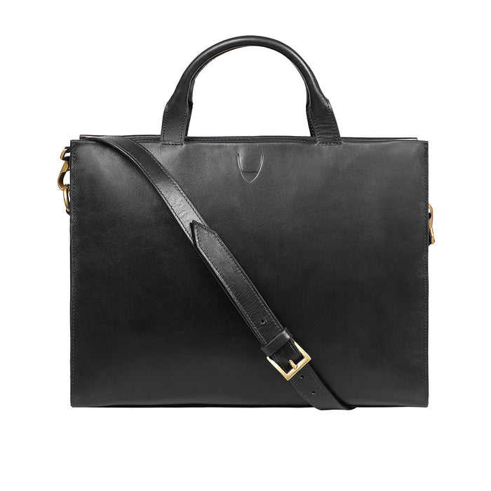Evolution 03 Black Leather  Briefcase