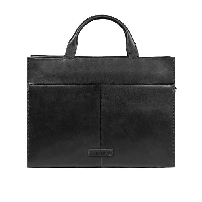 Evolution 03 Black Leather  Briefcase