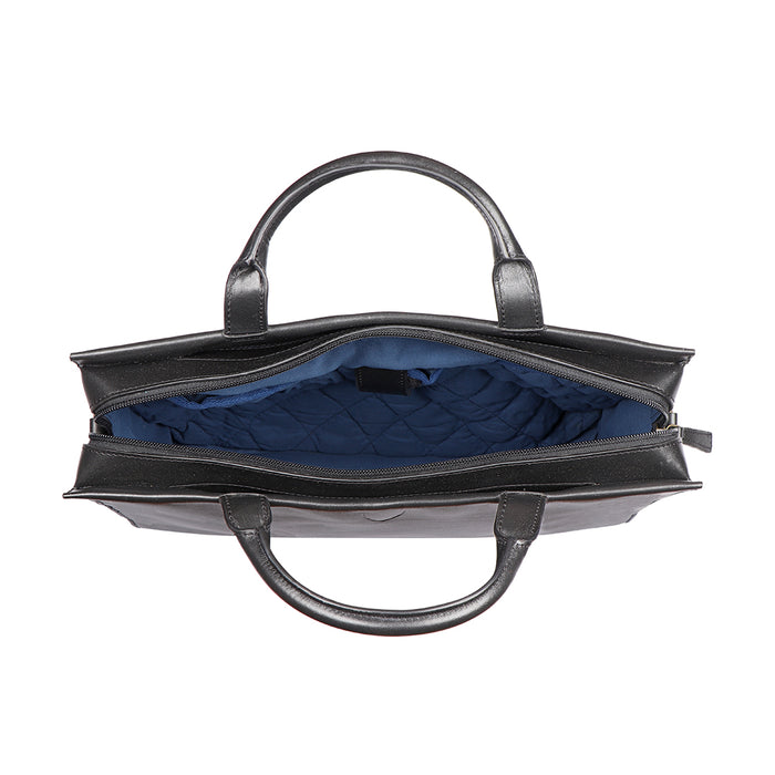 Evolution 03 Black Leather  Briefcase
